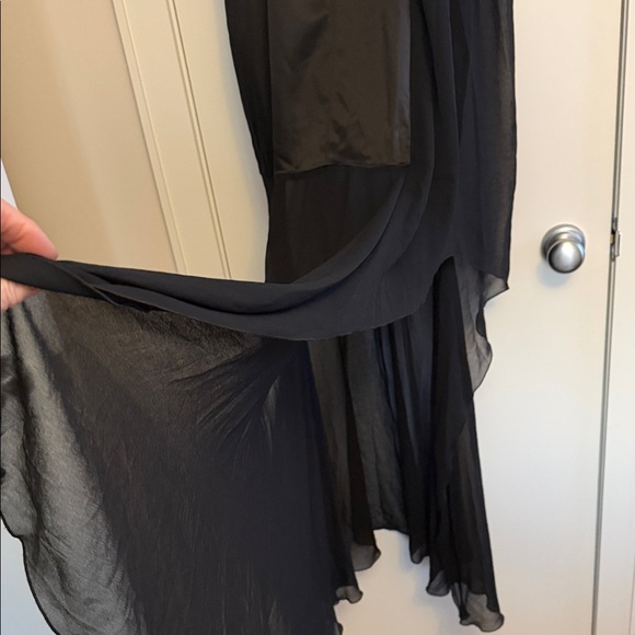 Pinko Asymmetrical Black evening maxi Dress size eur 36 - Picture 7 of 13